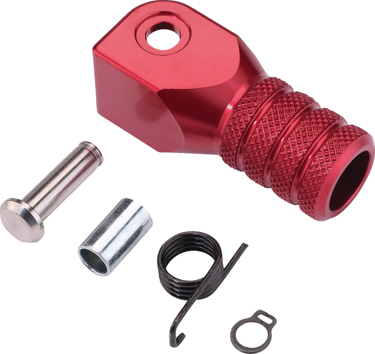 MOOSE OFFROAD Knurled Shift Lever Tip - 0 mm - Red 81-0000-02-10