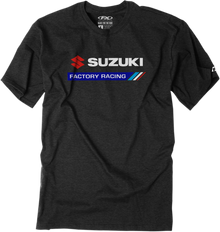 FACTORY EFFEX Suzuki Factory Racing T-Shirt - Heather Charcoal - 2XL 22-87408