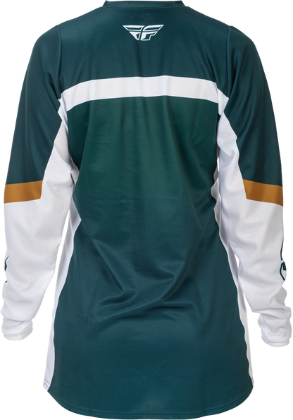 Women's F 16 Jersey Teal/White/Gold Sm