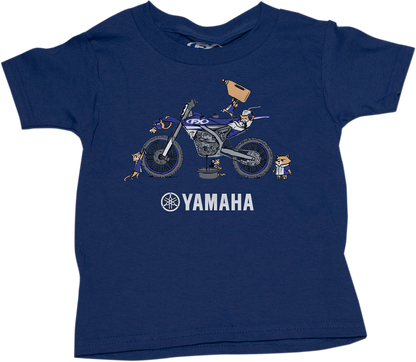 FACTORY EFFEX Toddler Yamaha Pit Crew T-Shirt - Navy - 2T 22-83220