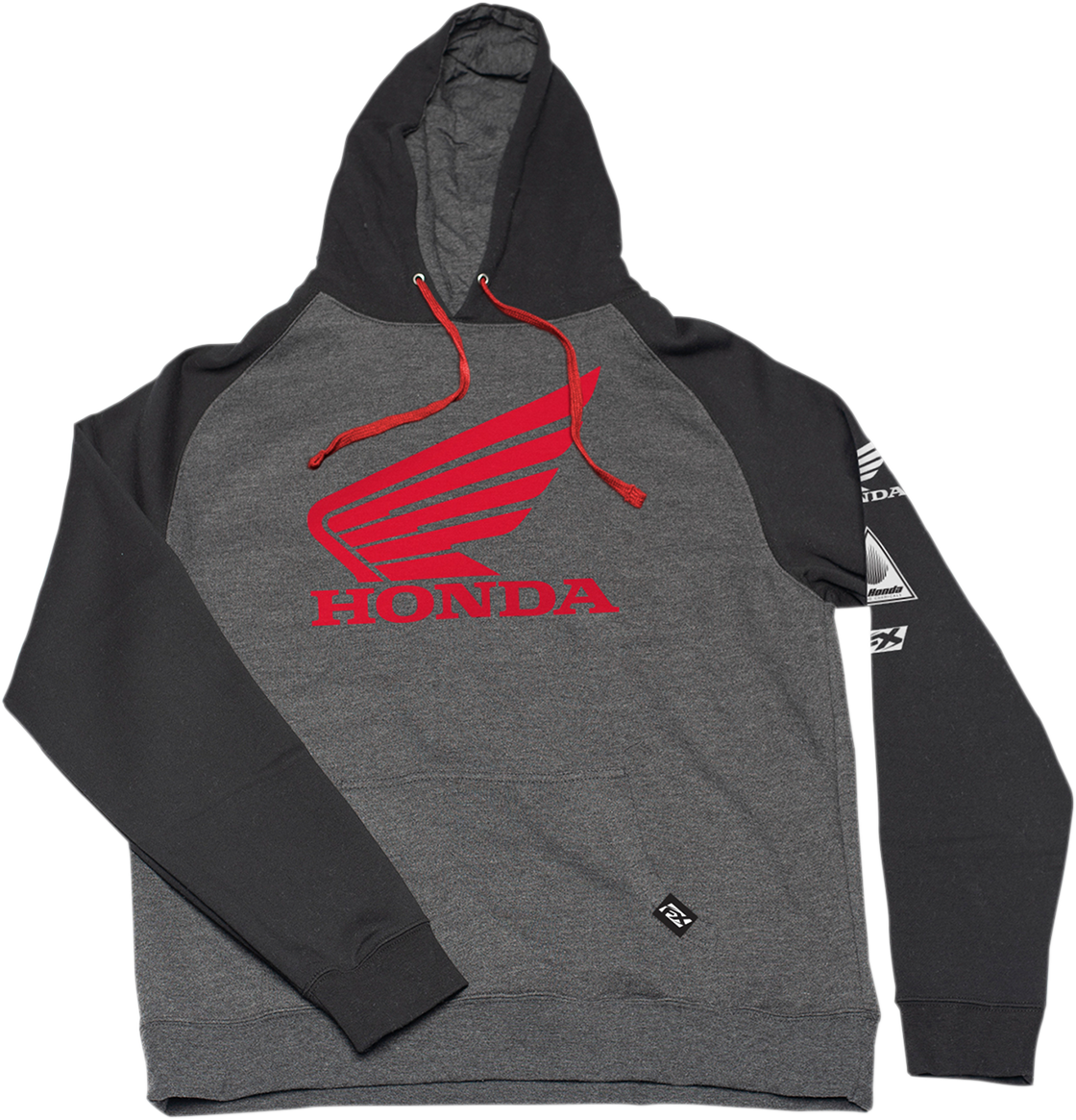 FACTORY EFFEX Honda Wing Hoodie - Black/Charcoal - XL 22-88306