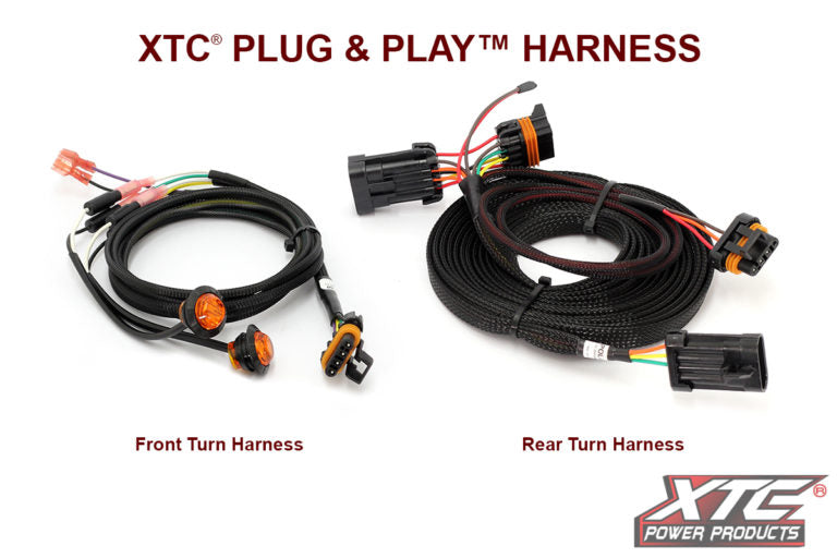 Auto Turn Signal Kit W/ Billet Lever And Front Drl Lights Pol