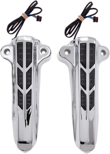 CIRO Forkini Lower Leg Covers - Chrome - With LEDs 43001