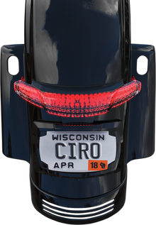 CIRO Taillight/License Plate Holder - Black 40052
