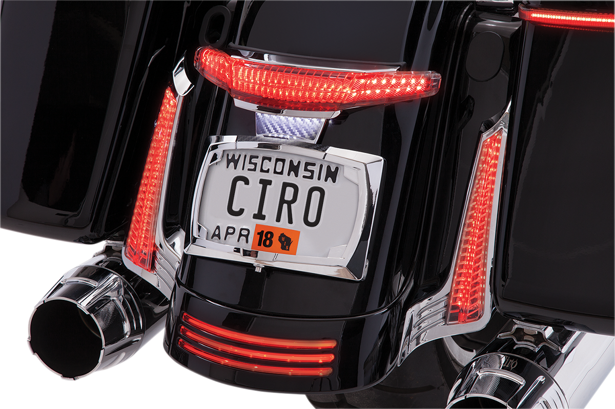 CIRO Taillight/License Plate Holder - Chrome 40053