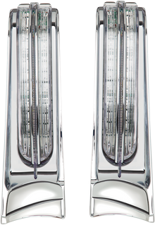 CIRO Filler Panel Light - Clear Lens - Red/Amber LEDs - Chrome 40002