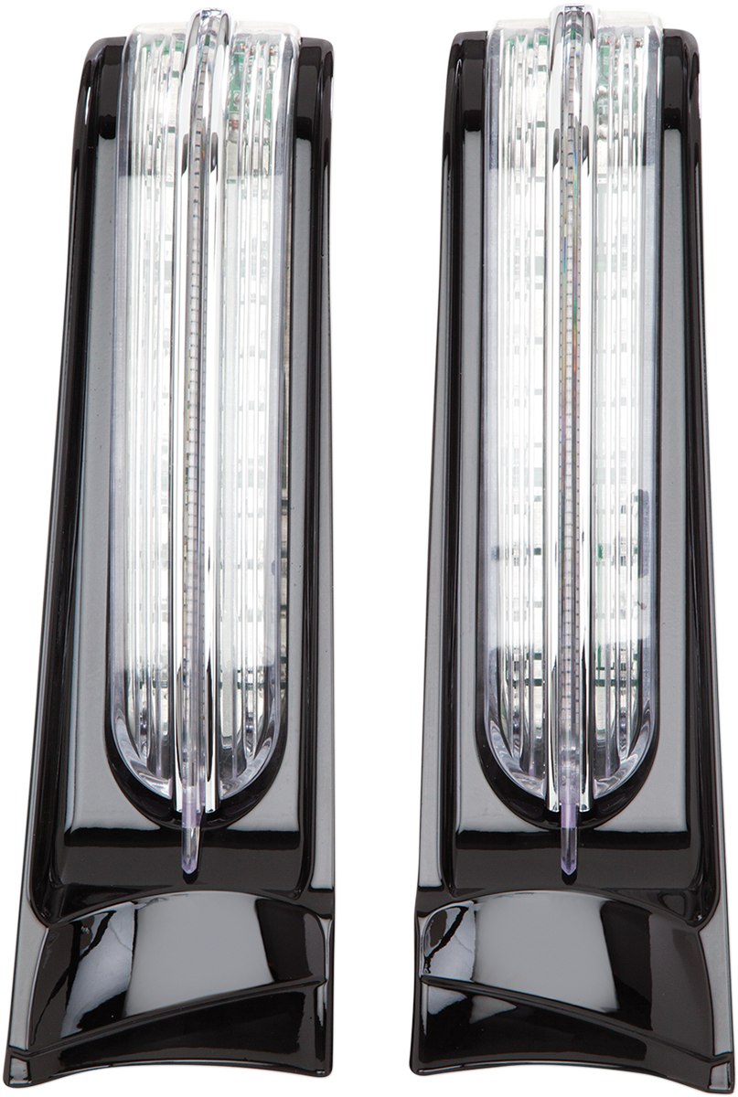 CIRO Filler Panel Light - Clear Lens - Red/Amber LEDs - Black 40003