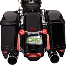 CIRO Filler Panel Light - Clear Lens - Red/Amber LEDs - Chrome 40022