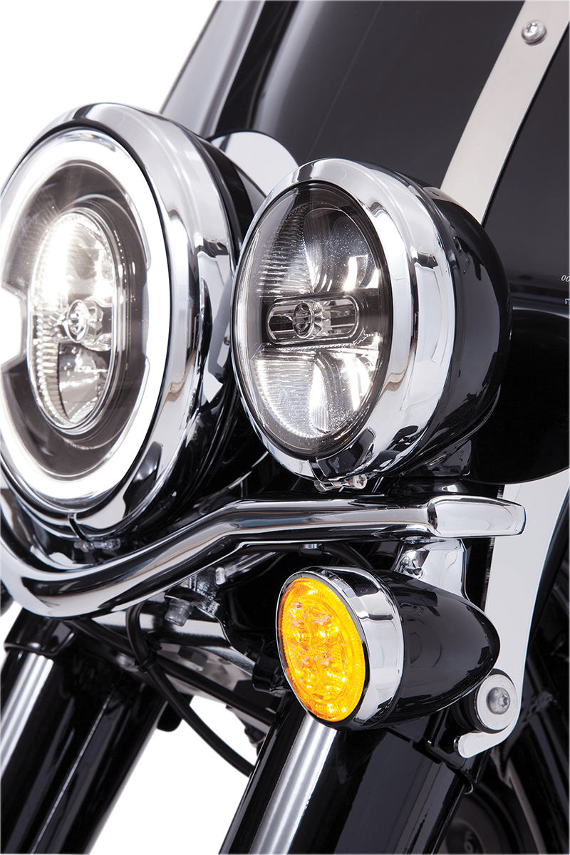 CIRO Turn Signal Insert - Amber LED - Chrome 45500