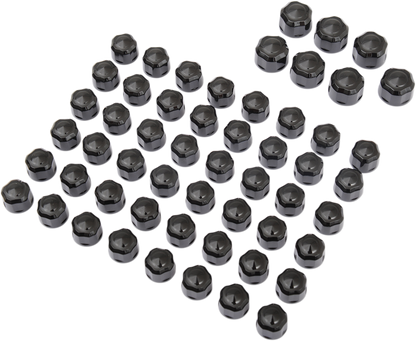 CIRO Caps - Engine/Bolt/Cover - Crown/Diamond-Cut - Black - Twin Cam 70025