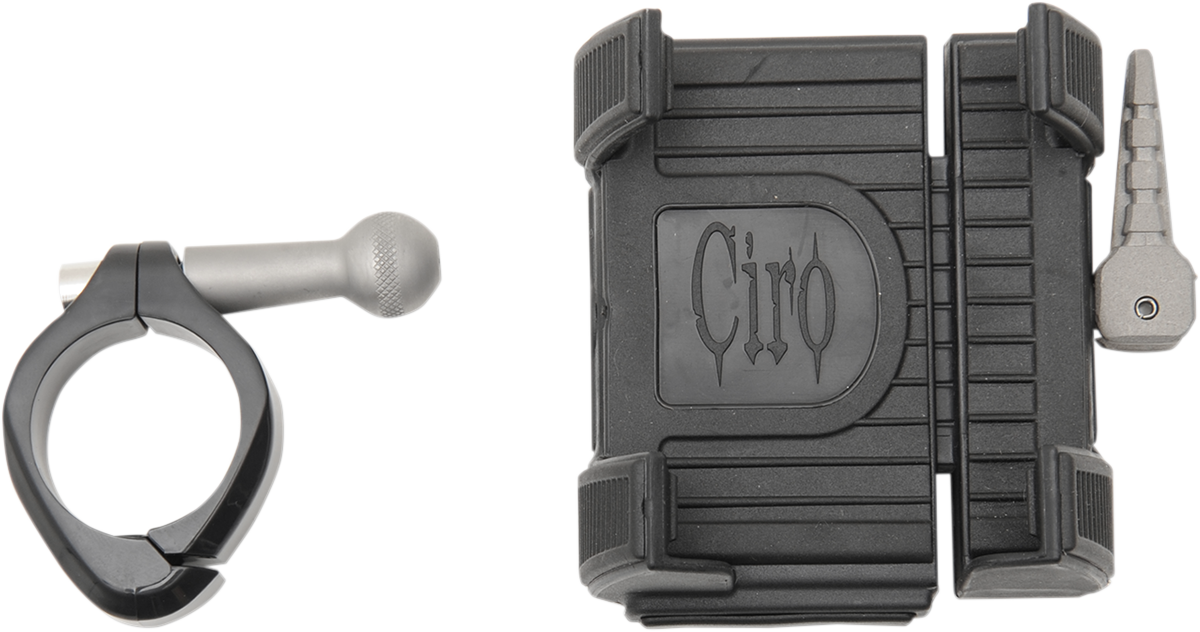CIRO Phone Holder - 1-1/4" Handlebar Mount - Black 50315