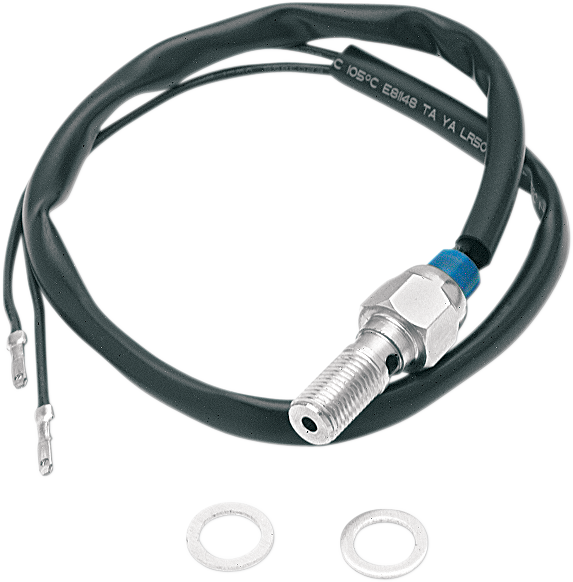 K&S TECHNOLOGIES Hydraulic Brake Light Switch - 3/8" - Chrome 12-0020