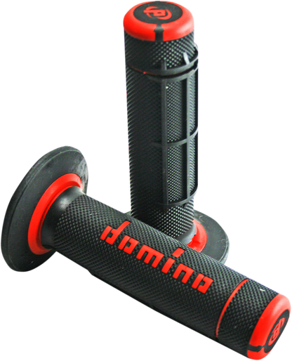 DOMINO Dually Grips - Half Waffle - Black/Red A02041C4240A7-1