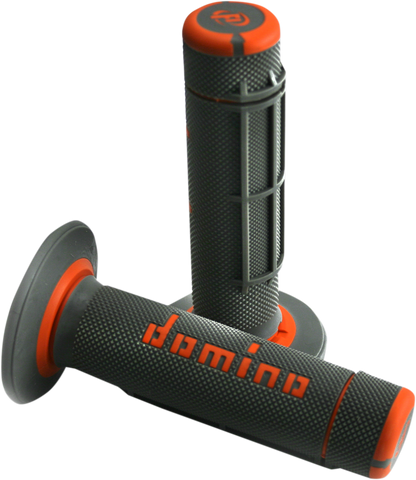 DOMINO Dually Grips - Half Waffle - Black/Orange A02041C4540A7-1