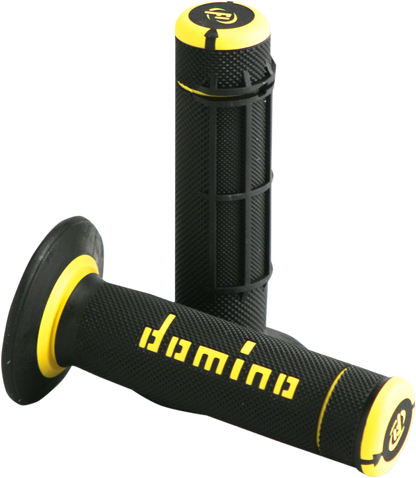 DOMINO Dually Grips - Half Waffle - Black/Yellow A02041C4740A7-1