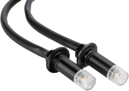 Tab Turn Signals Black W/Clear Lens