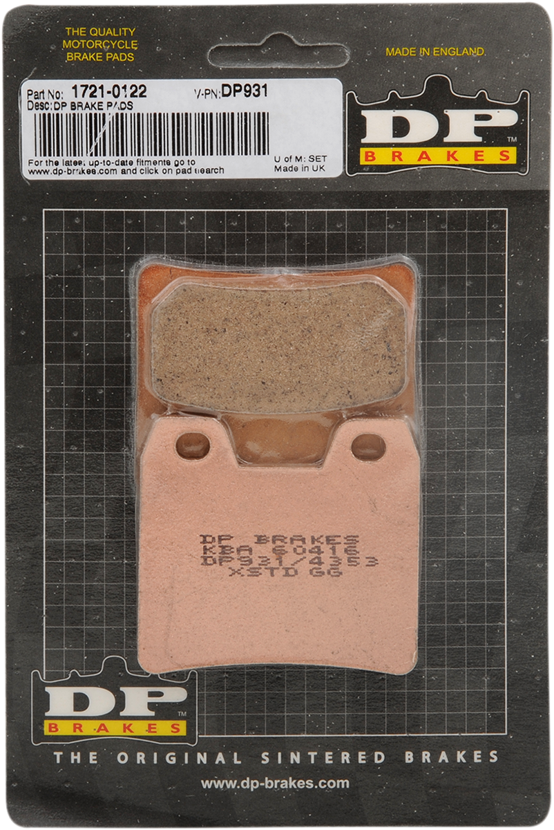 DP BRAKES Standard Brake Pads - Yamaha DP931