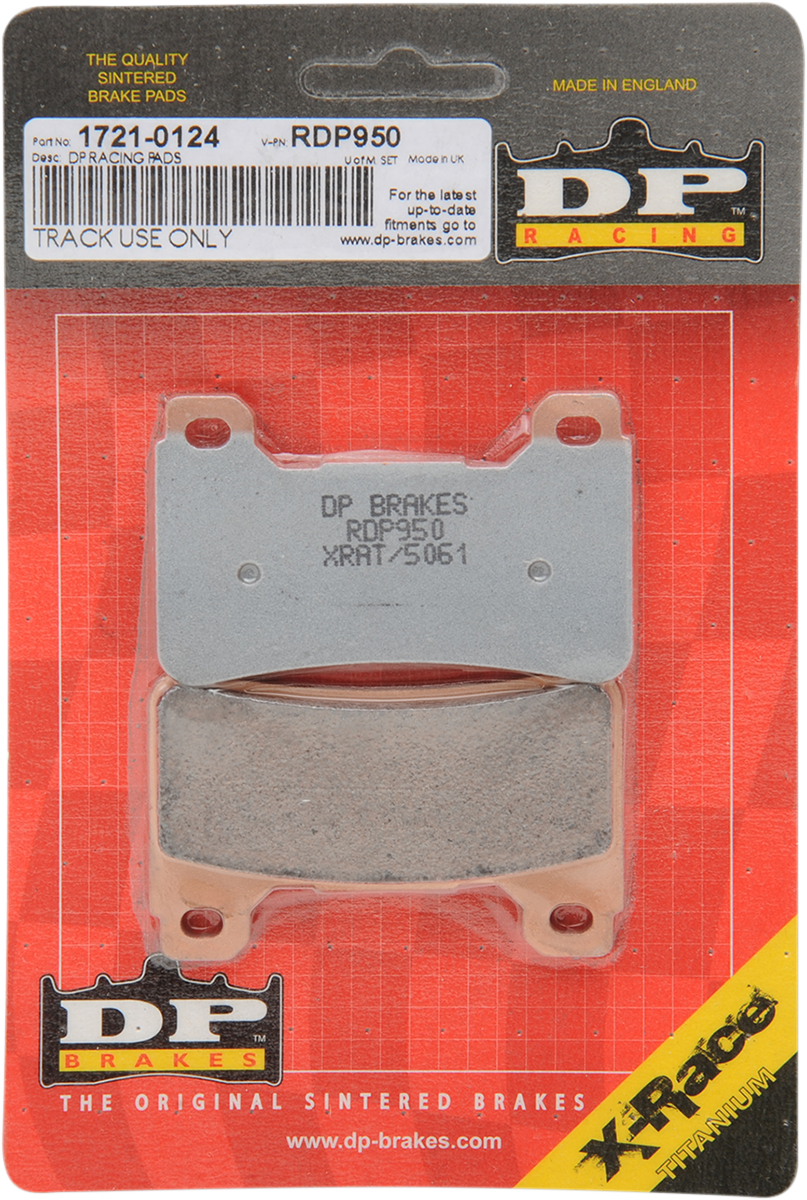 DP BRAKES RDP Racing Brake Pads - Honda RDP950HH