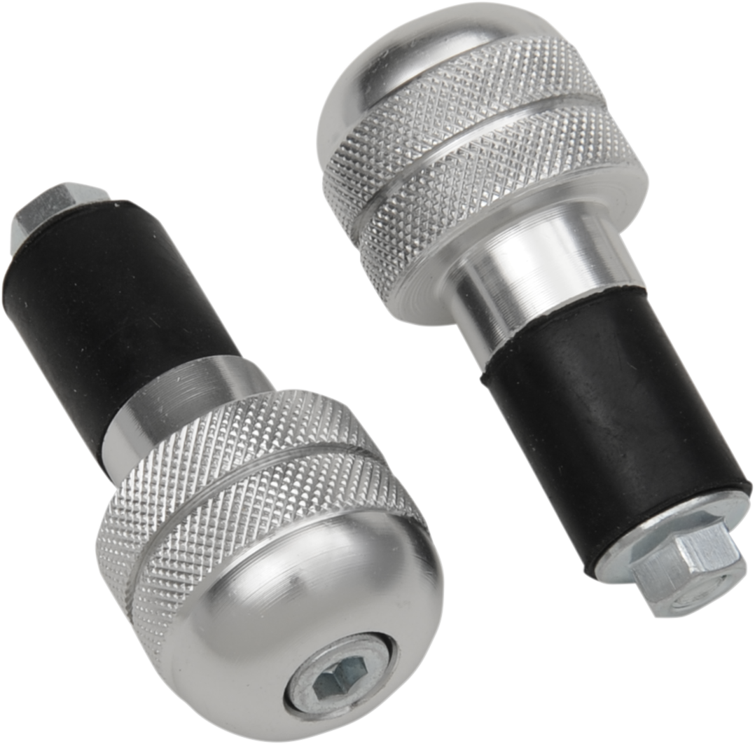 K&S TECHNOLOGIES Anti-Vibration Handlebar End - Silver 15-6002