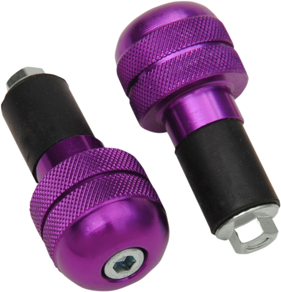 K&S TECHNOLOGIES Anti-Vibration Handlebar End - Purple 15-6007
