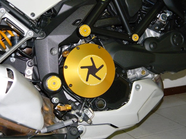 DBK Special Parts (Ducabike) Wet Clutch Cover for the Ducati 848  Streetfighter 848  Monster 696/796/1100/1200  Hypermotard 796  and Multistrada 1200 (2010-2014)