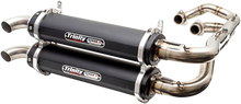 TRINITY RACING Dual Exhaust - Black TR-4162D-BK