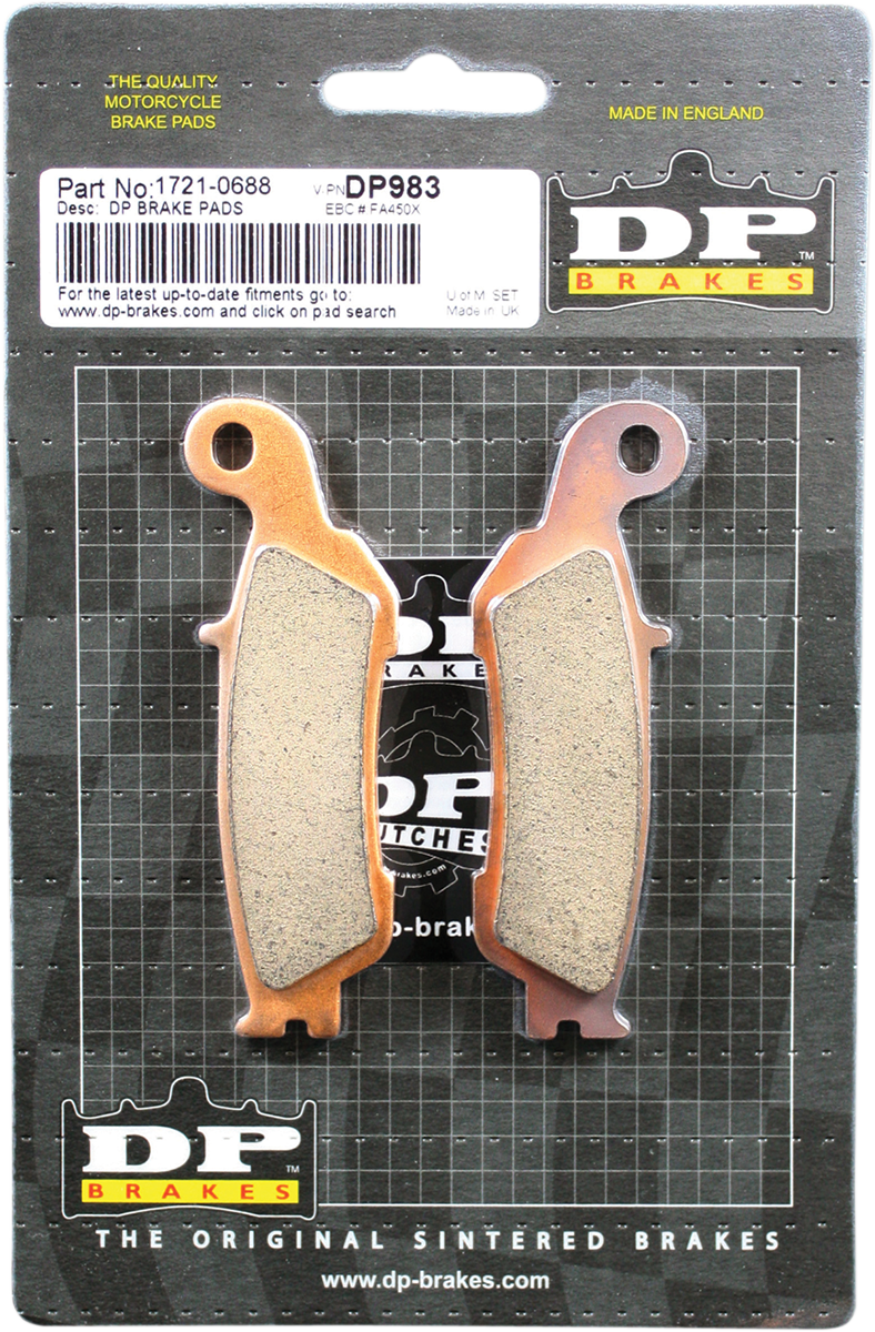 DP BRAKES Standard Brake Pads - Yamaha DP983