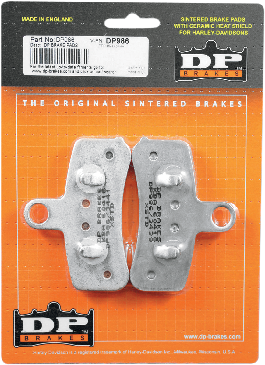 DP BRAKES Sintered Brake Pads DP986