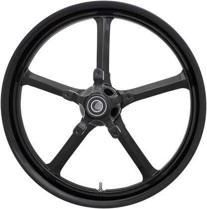 COASTAL MOTO Wheel - Rockstar - Front - Dual Disc/without ABS - Black - 21x3.25 - FL 1502-ROC-213-B