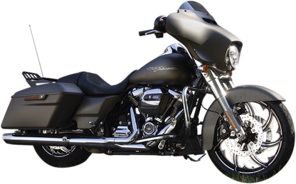 COASTAL MOTO Wheel - Fury - Front - Dual Disc/without ABS - Black Cut - 21x3.25 - FL 1502-FRY-213-BC