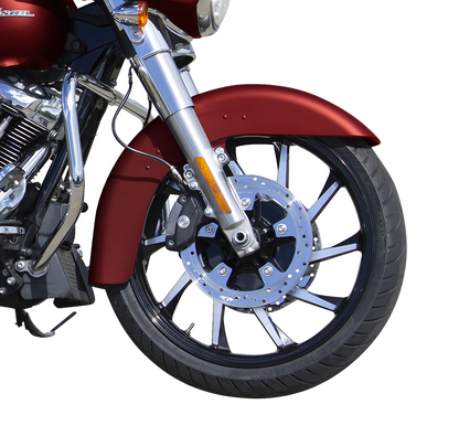 COASTAL MOTO Wheel - Hurricane 3D - Rear - Single Disc/without ABS - Black - 18x5.5 - '09+ FL 3D-HUR185BC