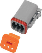 6 Wire Grey Deutsch Plug & Wdglck Hd# 72136 94gy
