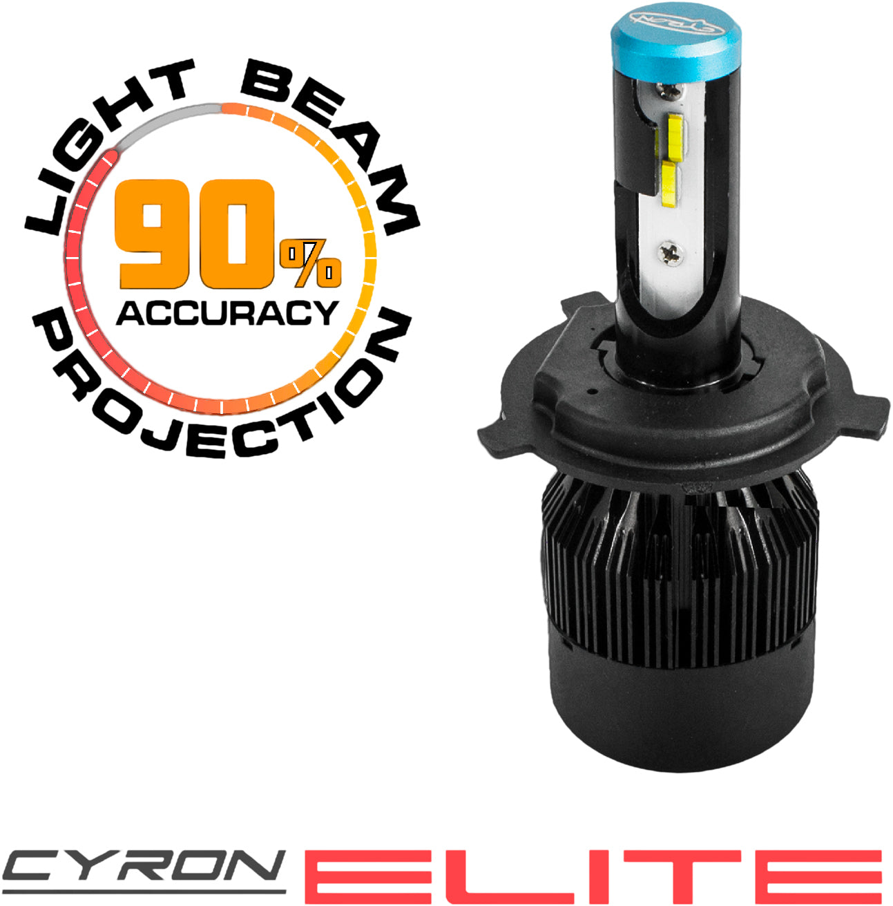 H4 Hi/Lo Beam Elite Series Mot Led Headlight Bulb