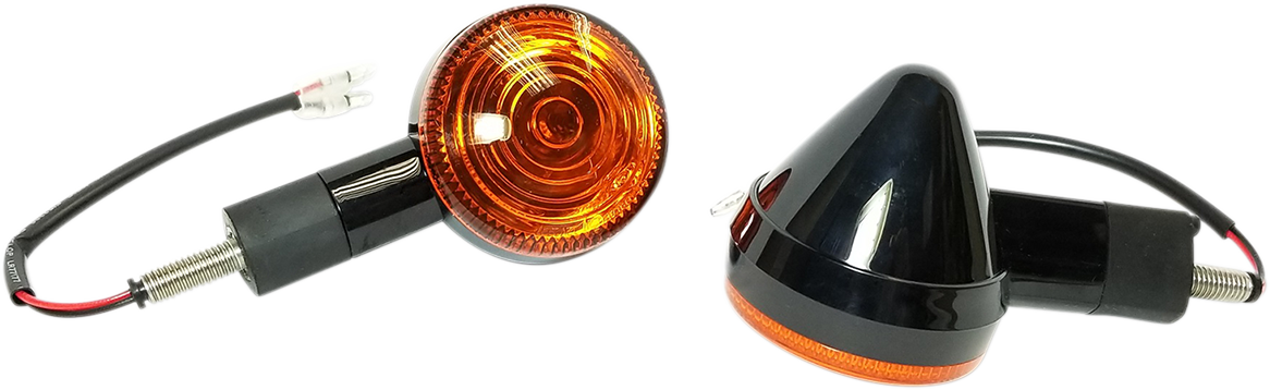 K&S TECHNOLOGIES Turn Signal - Amber/Black 25-9563