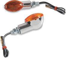 K&S TECHNOLOGIES Ultramini Marker Light - Chrome/Amber 25-8355