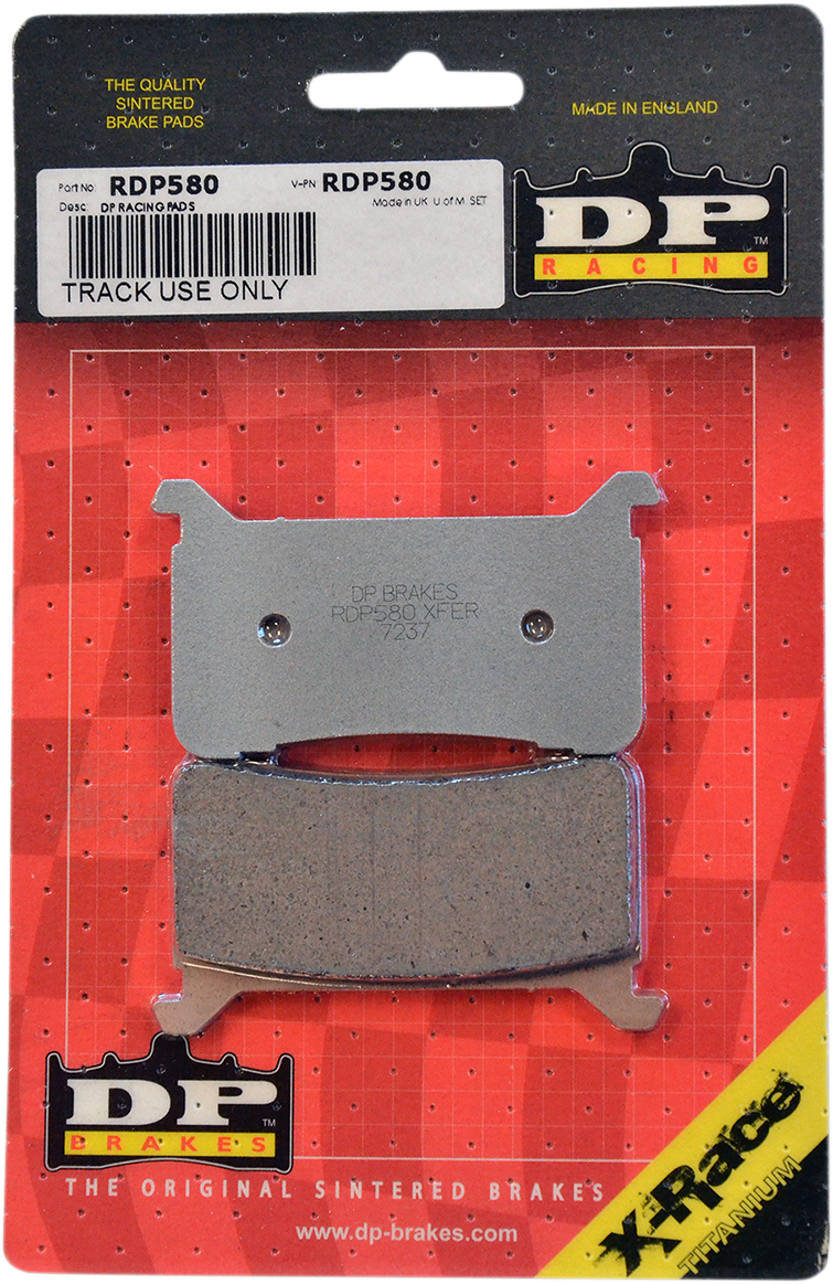 DP BRAKES RDP Racing Brake Pads - Honda RDP580