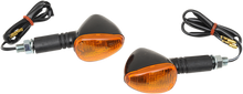 K&S TECHNOLOGIES Marker Lights - Single Filament - Black/Amber 25-8400