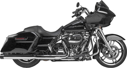 Comp S Slip On M8 Flh/Flt Chrome W/Black Endcap