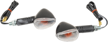 K&S TECHNOLOGIES Marker Lights - Single Filament - Black/Clear 25-8403