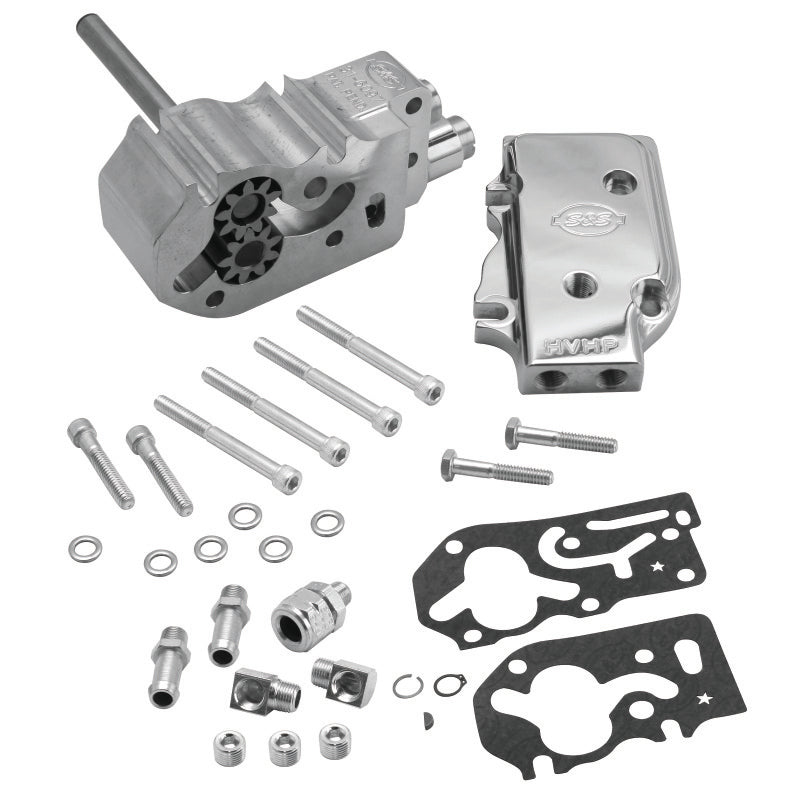 S&S Cycle 92-99 BT High Volume High Pressure Billet Oil Pump Kit - Polished