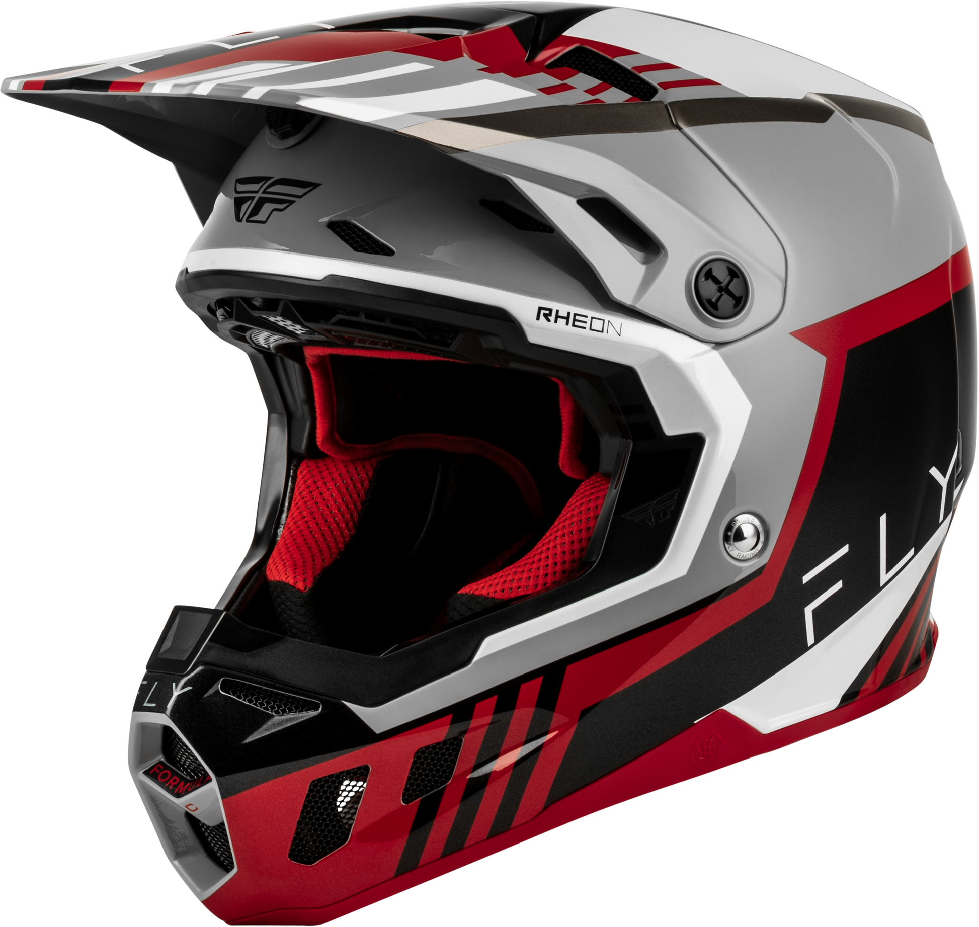 Formula Cc Strike Helmet Grey/Red/Black/White Lg