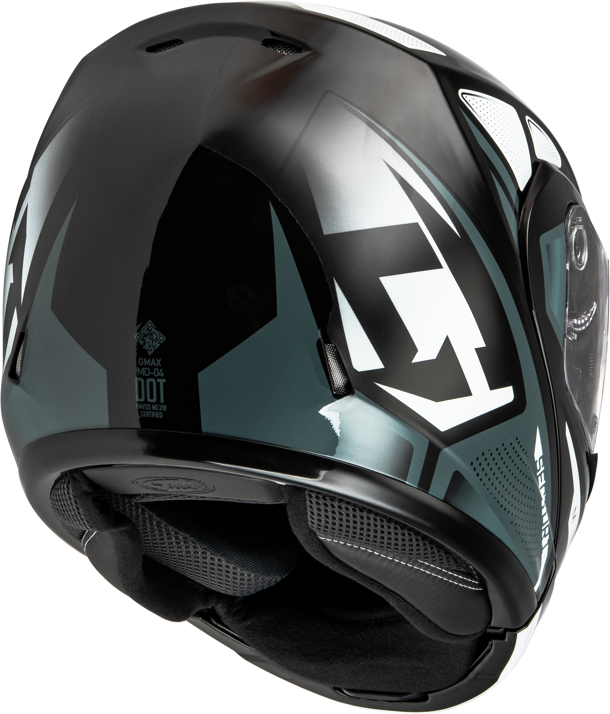 Md 04 Sector Helmet Black/Silver 2x