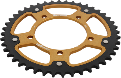 SUPERSPROX Stealth Rear Sprocket - 44 Tooth - Gold - Aprilia RST-702-44-GLD