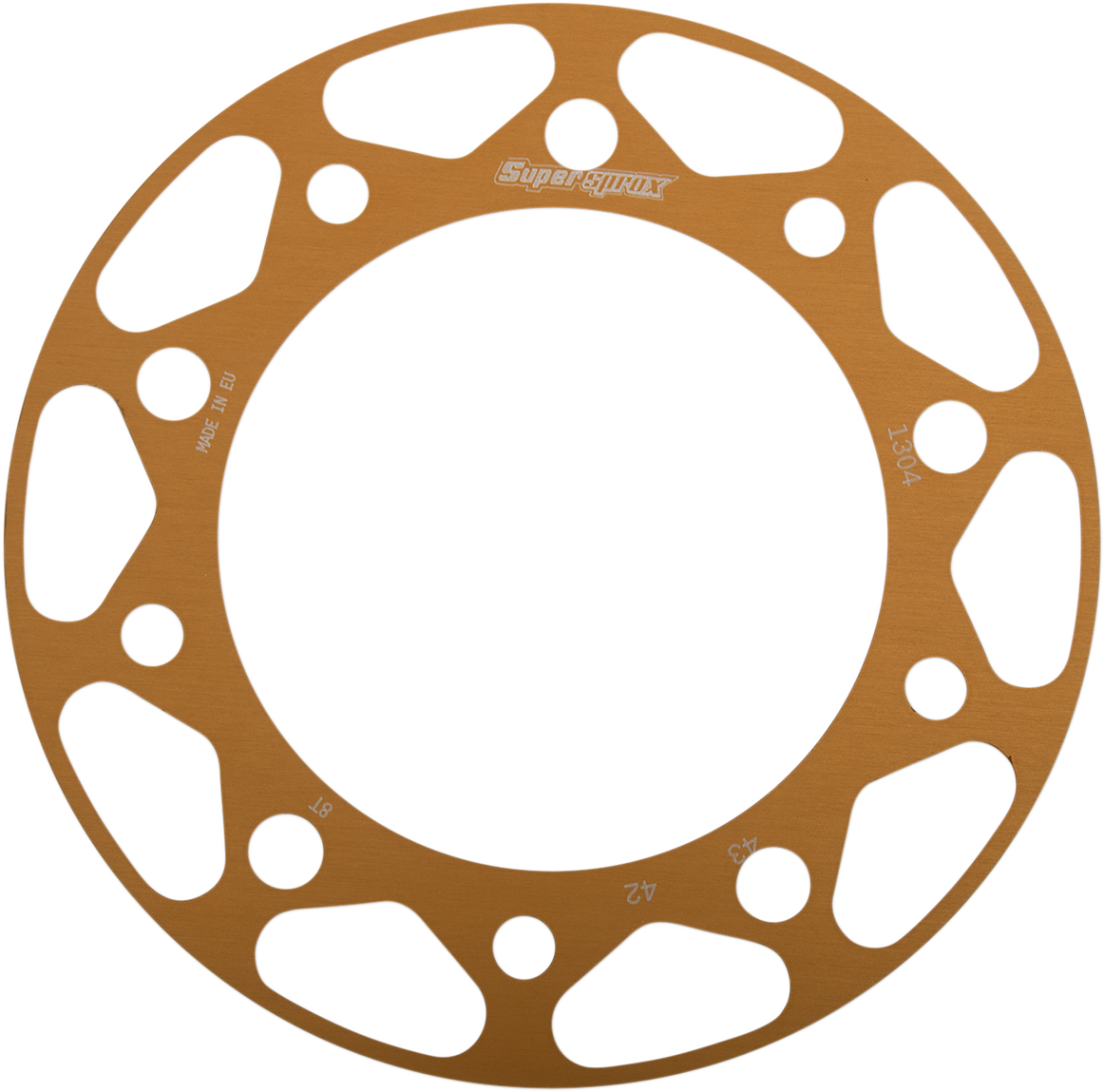 SUPERSPROX Edge Rear Sprocket Insert - Gold - 42 Tooth RACD-1304-42-GLD