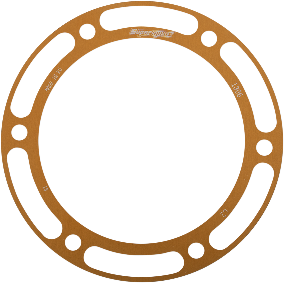 SUPERSPROX Edge Rear Sprocket Insert - Gold - 42 Tooth RACD-1306-42-GLD