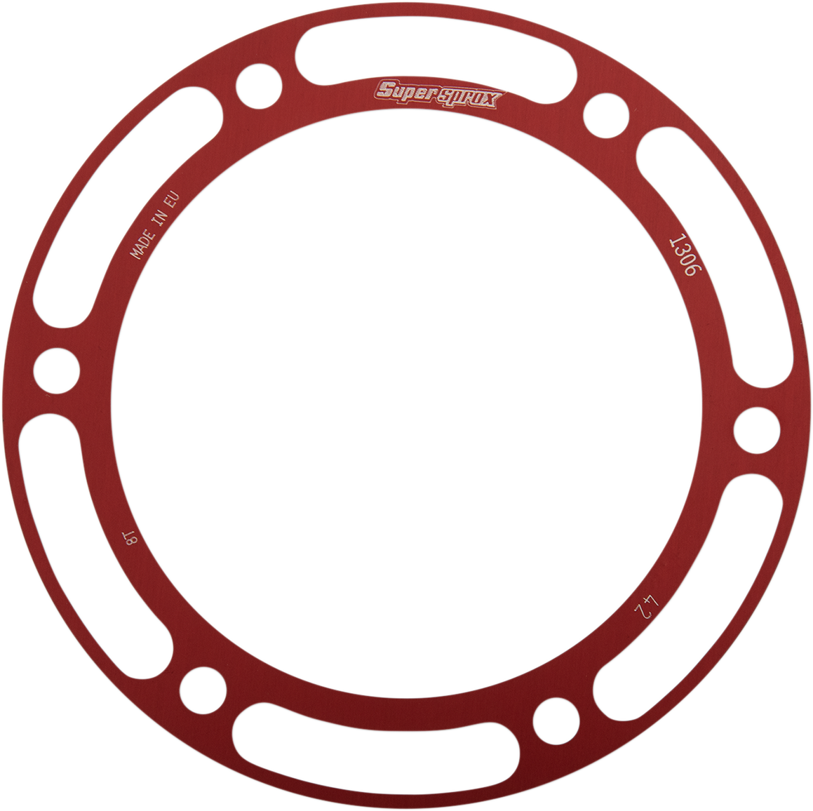 SUPERSPROX Edge Rear Sprocket Insert - Red - 42 Tooth RACD-1306-42-RED