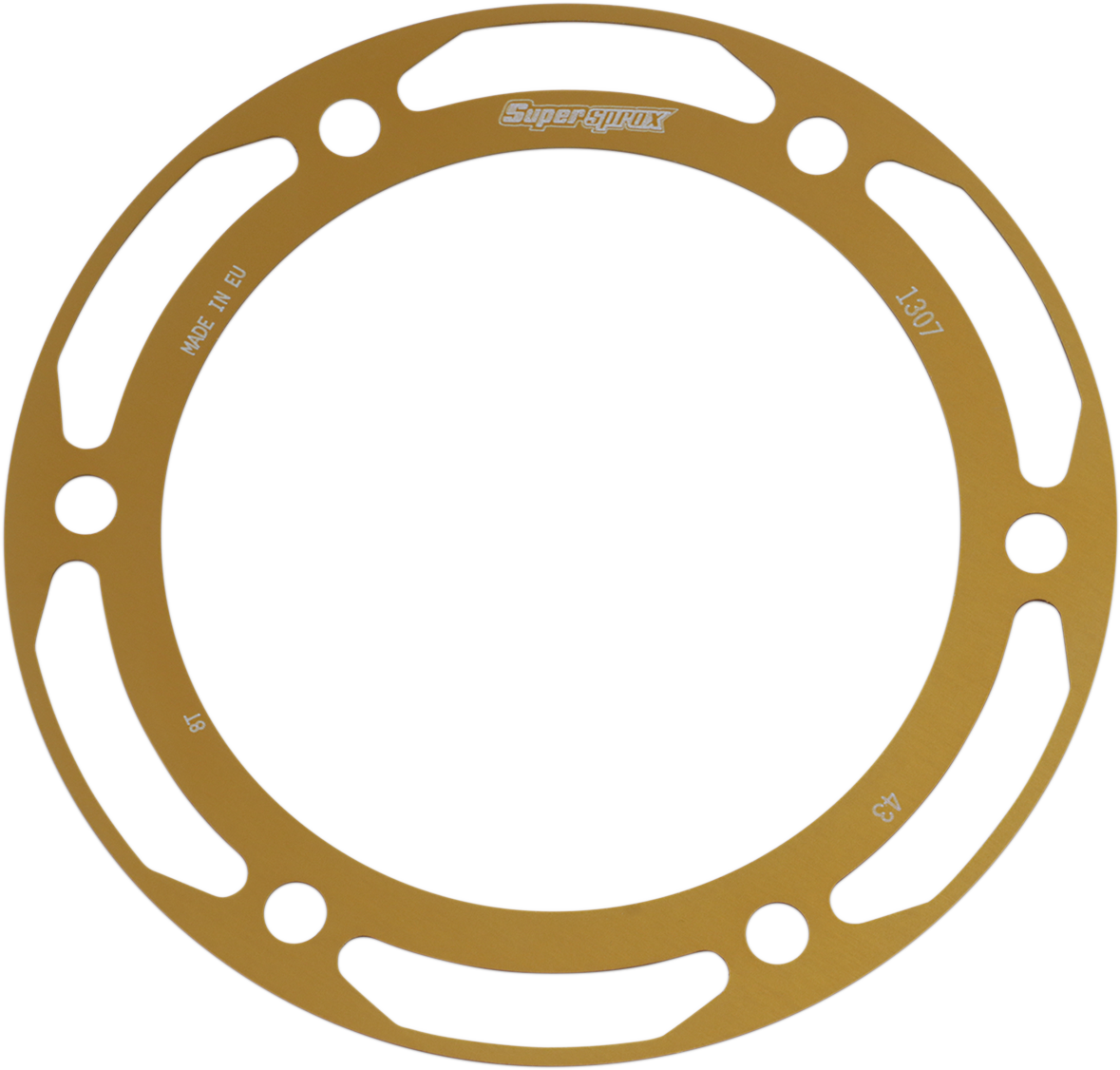 SUPERSPROX Edge Rear Sprocket Insert - Gold - 43 Tooth RACD-1307-43-GLD
