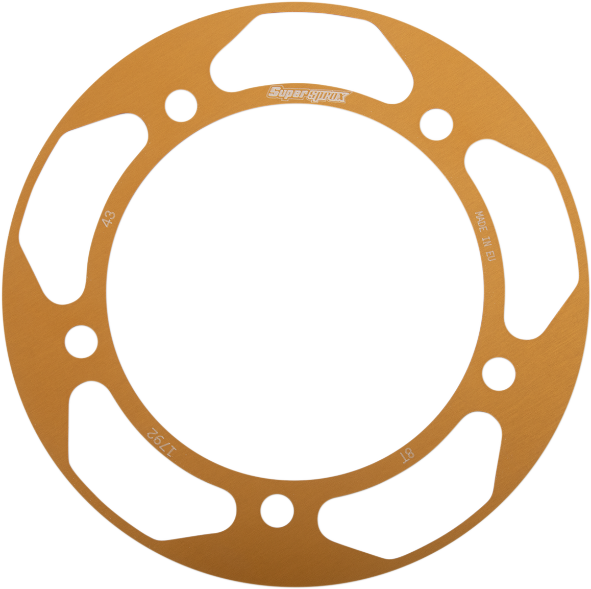 SUPERSPROX Edge Rear Sprocket Insert - Gold - 43 Tooth RACD-1792-43-GLD