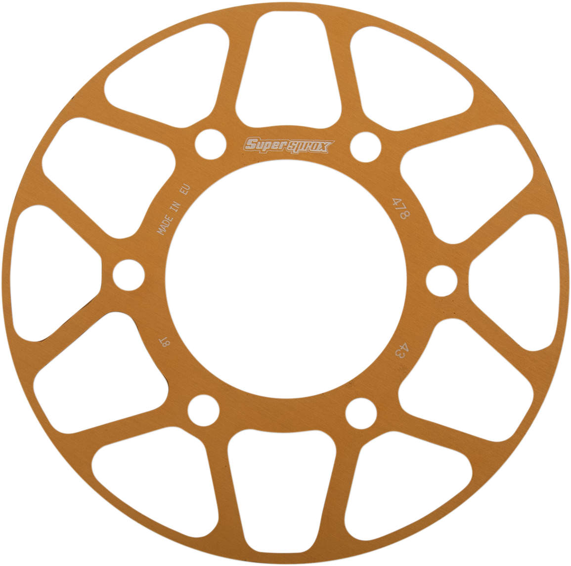 SUPERSPROX Edge Rear Sprocket Insert - Gold - 43 Tooth RACD-478-43-GLD