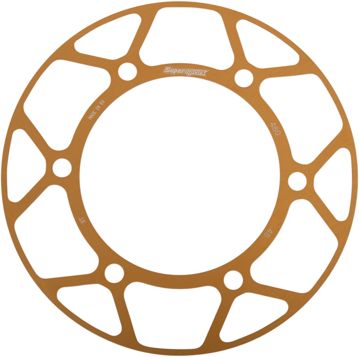 SUPERSPROX Edge Rear Sprocket Insert - Gold - 45 Tooth RACD-480-45-GLD
